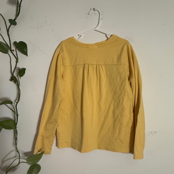 Hanna Andersson Yellow Long Sleeve Embroidered / Graphic Print Bird Top - Picture 3 of 5